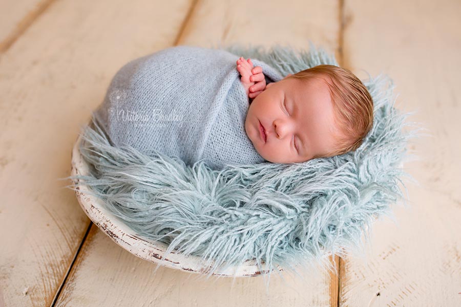 wrapped newborn photos