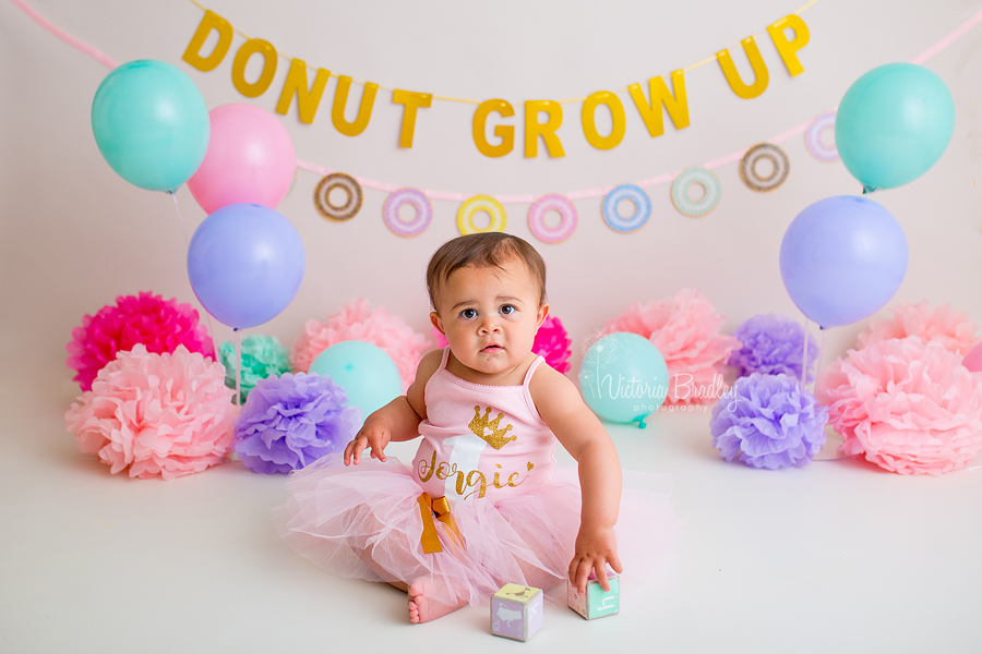 doughnut cake smash baby girl