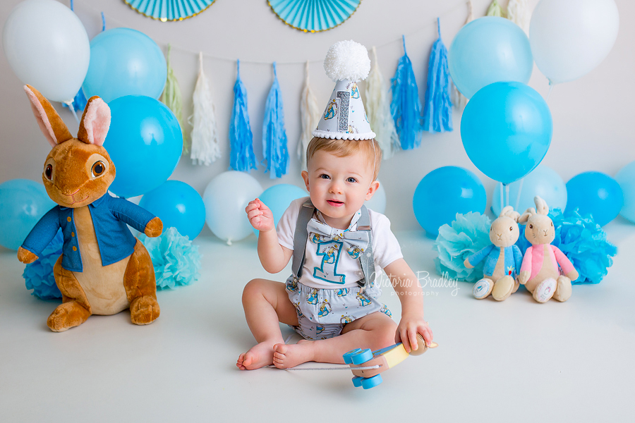 cake smash baby boy peter rabbit