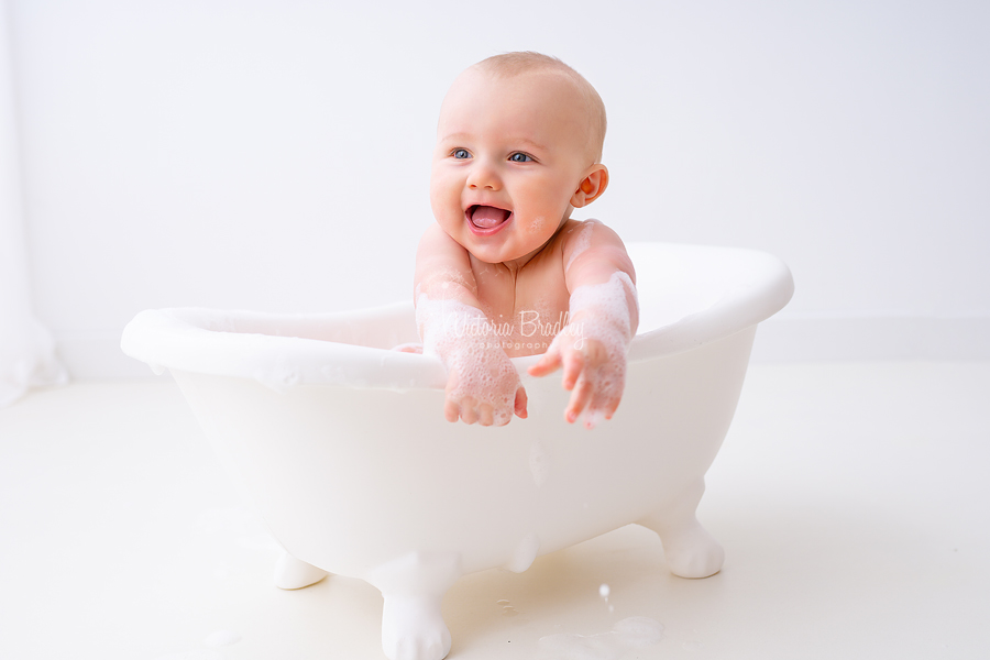 mini roll top bath white studio photography