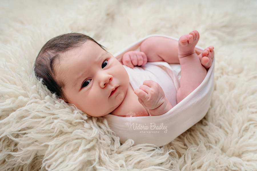 wrapped newborn photography