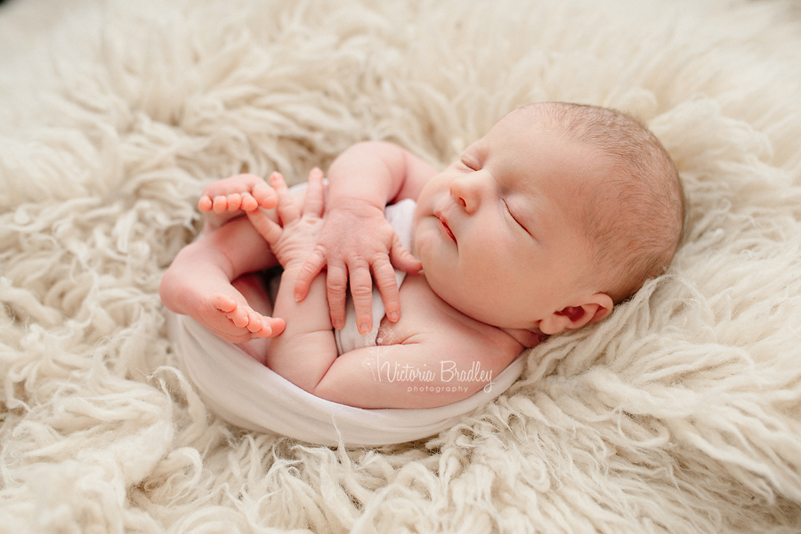 wrapped newborn photography