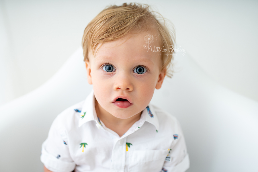 baby portrait on white