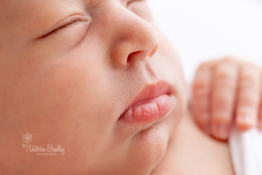 macro images of baby lips