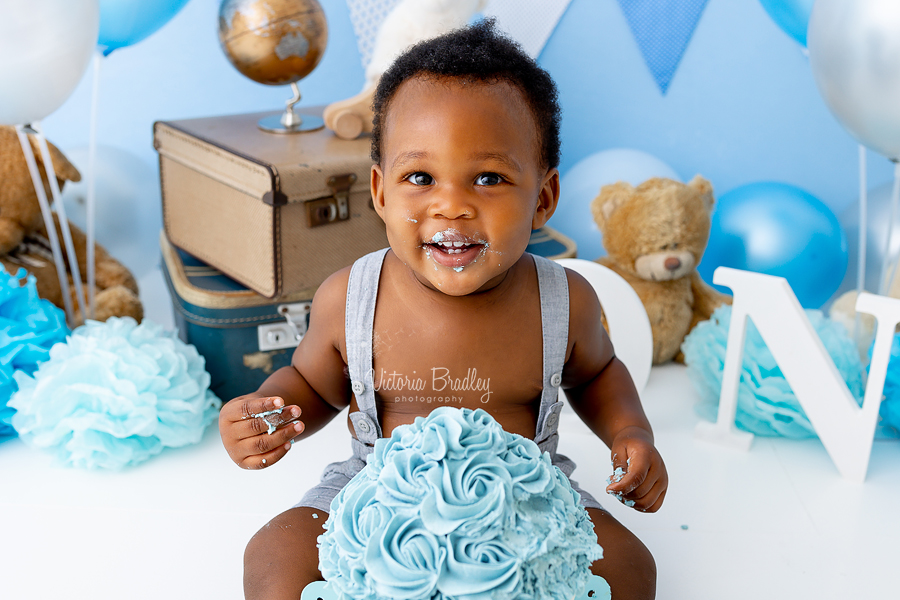 baby boy cake smash