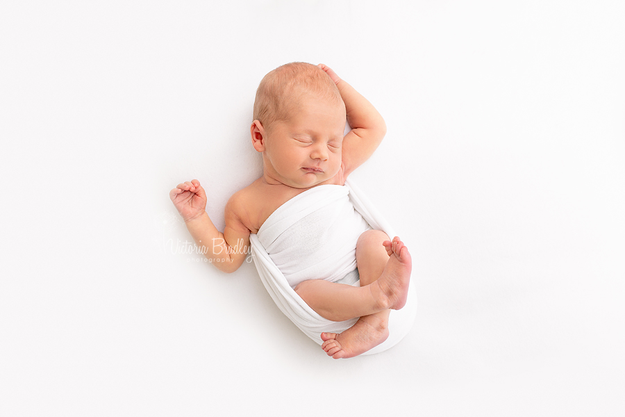 sleep newborn photograph ariel view