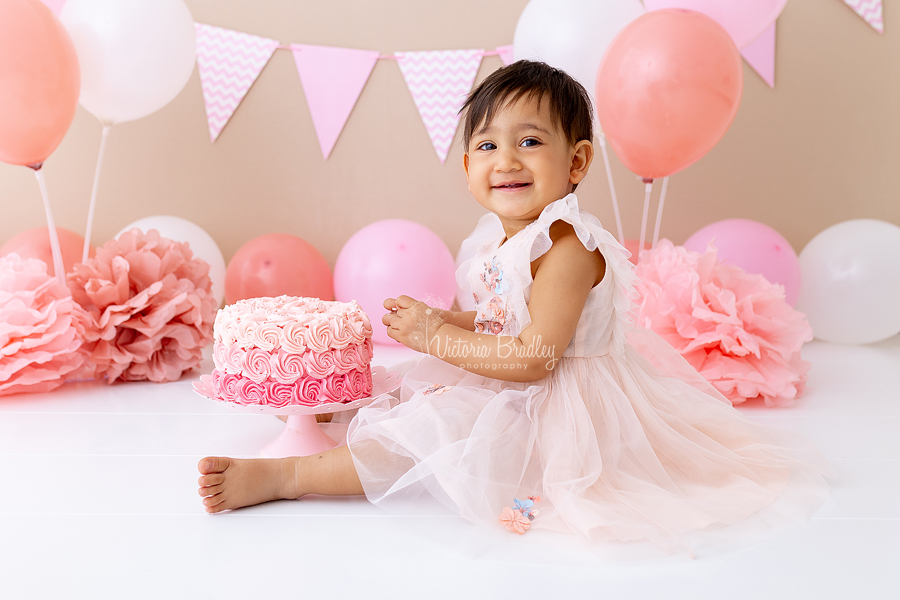 baby with cake