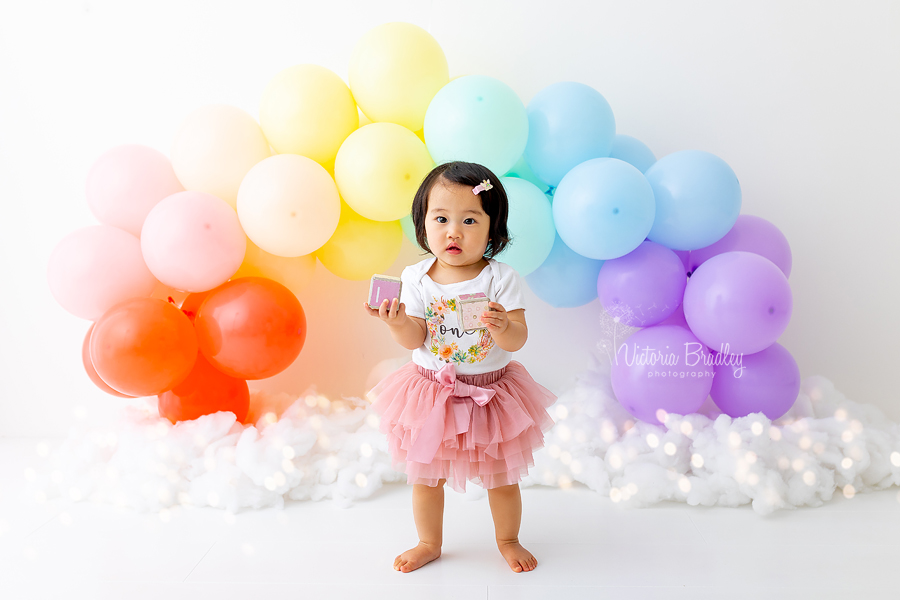 rainbow cake smash