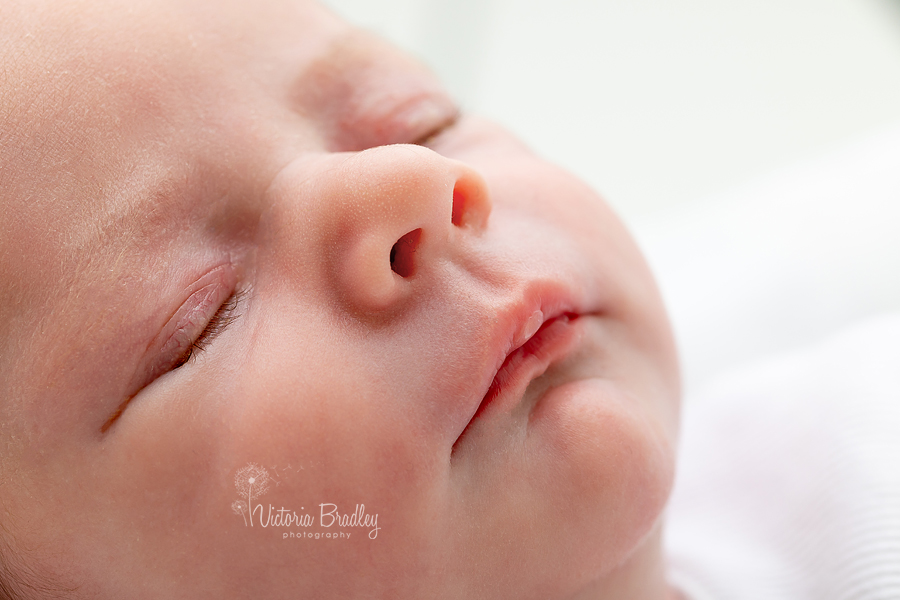 macro of baby mouth