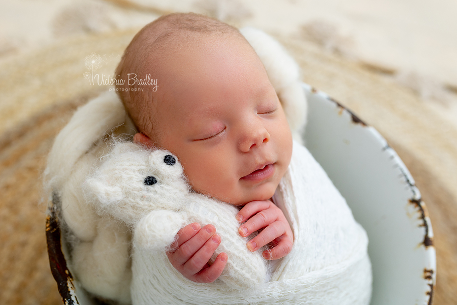 wrapped newborn session 