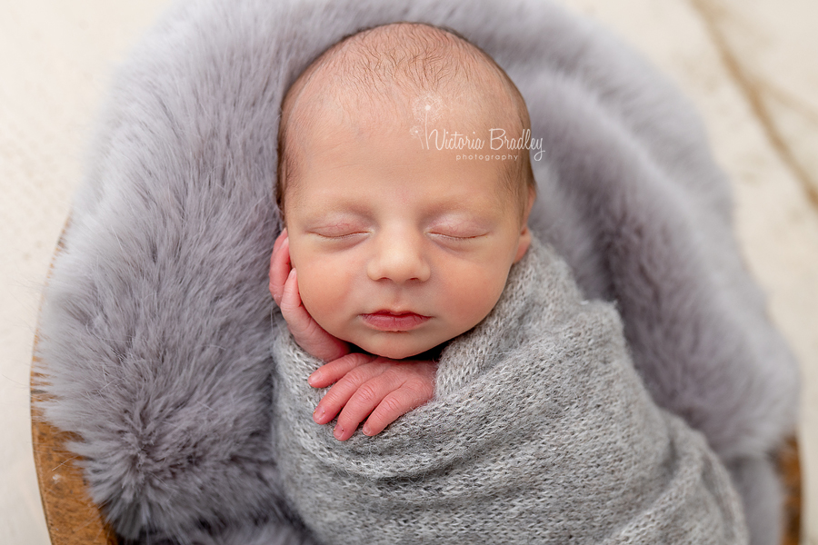 wrapped newborn mini session