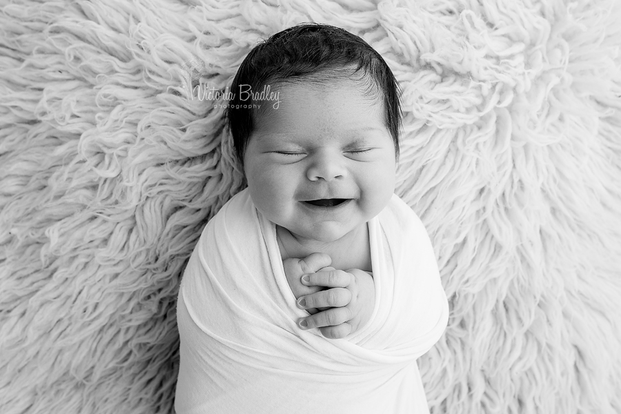 smiley sleep newborn