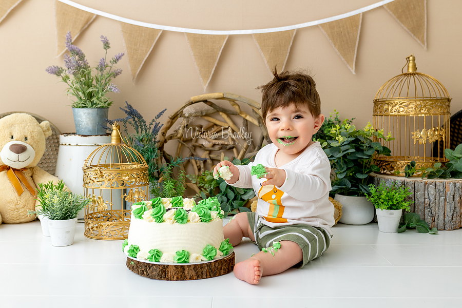 garden cake smash