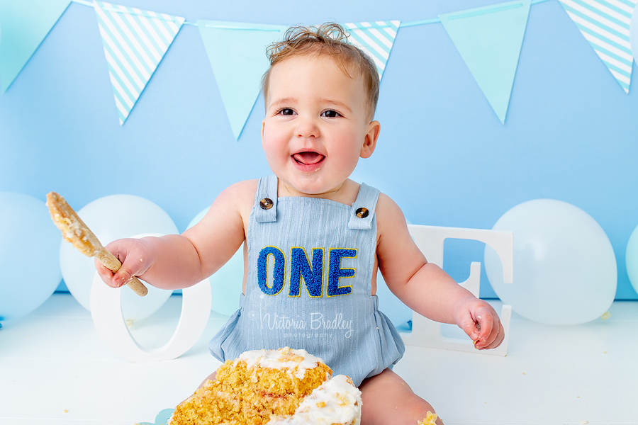 Baby M’s Blue Cake Smash